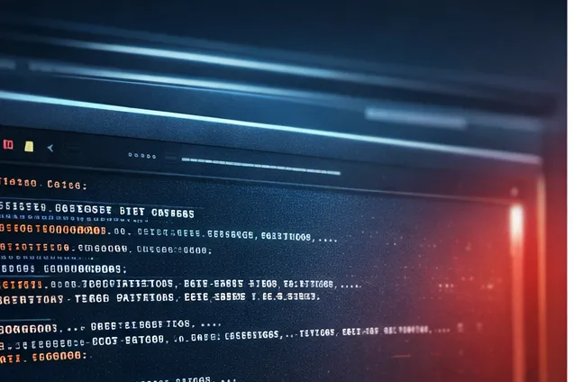 Screen showing program code in a dark development environment